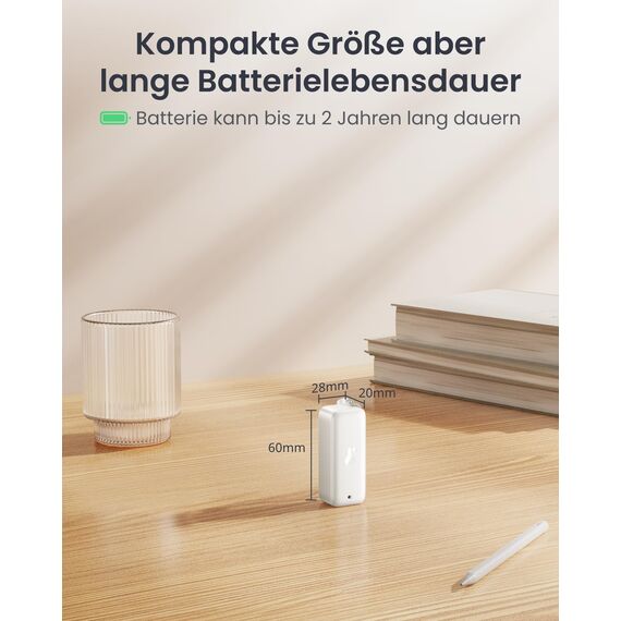 SwitchBot WLAN Hygrometer Thermometer Innen Außen 3er-Pack mit Hub Mini Matter, IP65 Wasserdichter Temperatur- und Feuchtigkeitssensor mit App Benachrichtigung und kostenlose Datenspeicherung