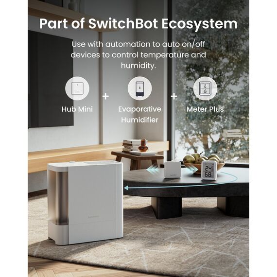 SwitchBot Innen Thermometer Hygrometer 3 Stück, Innentemperatur-Feuchtigkeitssensor mit intelligenter Warnung und 68-Tage-Datenspeicherung, Bluetooth-Raumthermometer für Baby, Zuhause, Garage