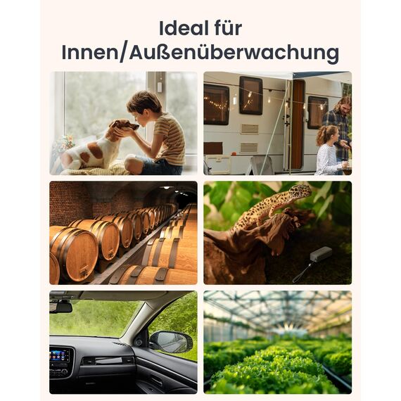 SwitchBot IP65 Hygrometer Thermometer Innen Außen, Bluetooth Thermometer con Taupunkt/VPD/Absolute Feuchtigkeitssensor, Außenthermometer, Datenspeicherung für Gewächshaus Weinkeller 3er-Pack