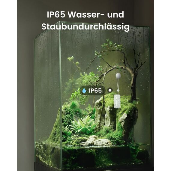 SwitchBot WLAN Hygrometer Thermometer Innen Außen 3 Pack with Hub Mini, IP65 Wasserdichter Temperatur- und Feuchtigkeitssensor mit App Benachrichtigung und kostenlose Datenspeicherung