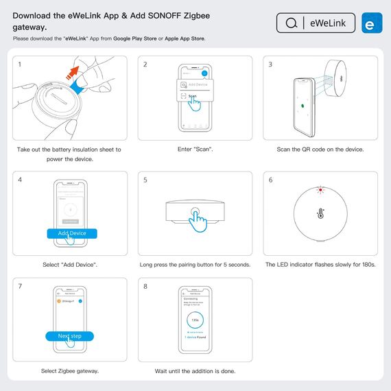 SONOFF SNZB-02P Zigbee Temperatur- und Feuchtigkeitssensor,Smart Thermometer Hygrometer mit Komfortalarm,Zigbee Temperatursensor Kompatibel mit Alexa/Google Home/HA/IFTTT,Zigbee Hub Erforderlich.
