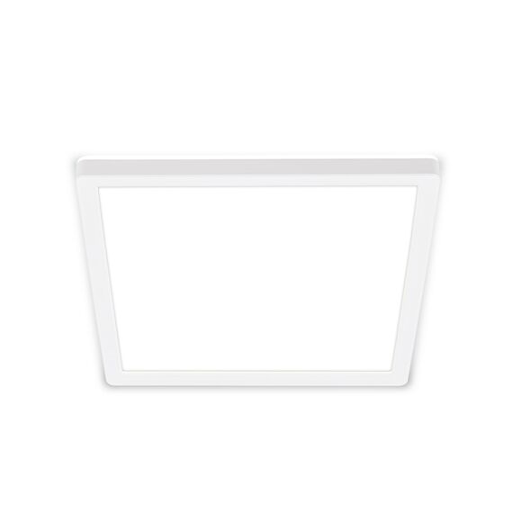 BRILONER - LED Deckenlampe mit indirektem Licht, flach, neutralweißes Licht, Lampe, Deckenleuchte, Wohnzimmerlampe, LED Panel, Küchenlampe, Deckenbeleuchtung, 24x24x3 cm, Weiß