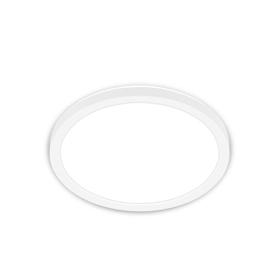 BRILONER - LED Deckenlampe mit indirektem Licht, flach, neutralweißes Licht, Lampe, Deckenleuchte, Wohnzimmerlampe, LED Panel, Küchenlampe, Deckenbeleuchtung, 24x3 cm, Weiß