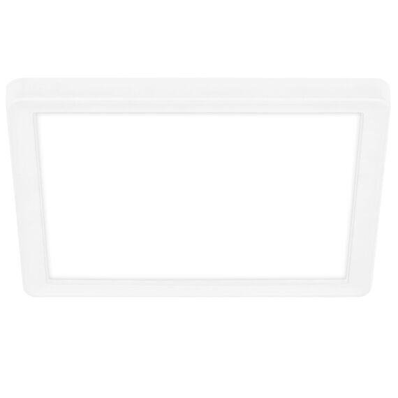BRILONER - LED Deckenlampe mit indirektem Licht, flach, neutralweiße Lichtfarbe, Lampe, Deckenleuchte, Wohnzimmerlampe, LED Panel, Küchenlampe, Deckenbeleuchtung, 19x19x2,8 cm, Weiß