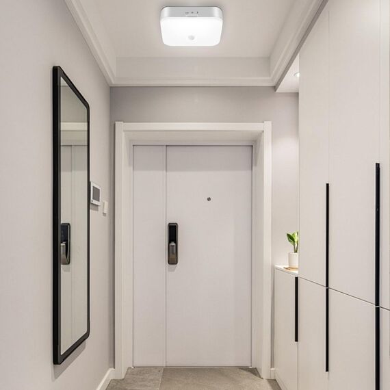 Toowell Akku Lampe mit Bewegungsmelder Innen, 10000mAh Aufladbar Akku Deckenleuchte LED Batterie Deckenlampe mit Bewegungsmelder, Kellerlampe LED Lampe Akku Leuchte für Badzimmer Garage Treppe Balkon