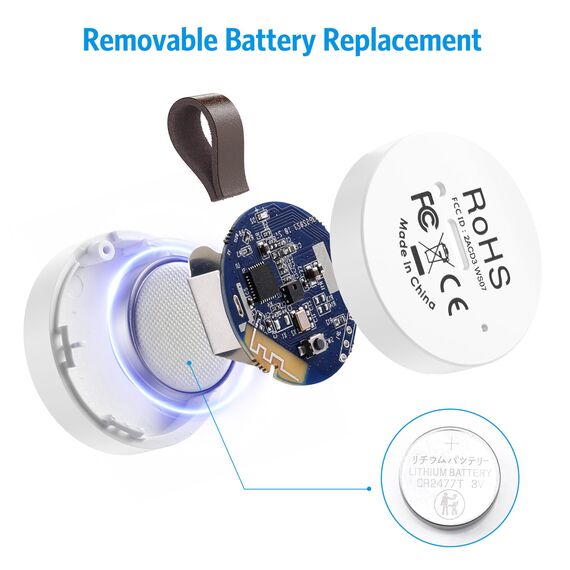 Brifit Bluetooth Thermometer Hygrometer, Temperatur Feuchtigkeitssensor mit Smart Sensor App, Mini Thermometer Innen mit Datenaufzeichnung für Babyzimmer, Gewächshaus, Garage, Büro