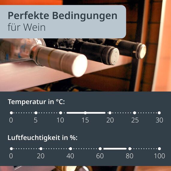 ADE Digitales Thermometer und Hygrometer für innen | Luftfeuchtigkeitsmesser | Bambus | Doppelpack