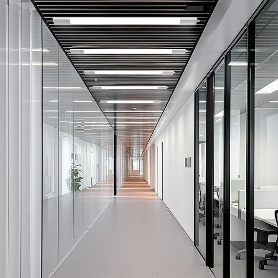 ANTENLICHT 2 Stücke LED Feuchtraumleuchte 60CM mit 18W 1980Lumen Kaltlweiß 5000k, Einfache Montage Wannenleuchte Flach Deckenleuchte Wasserfest IP65 Werkstattlampe für Büro Keller Garage, Weiß