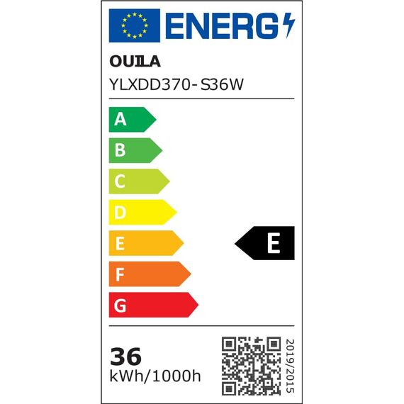 OUILA Deckenlampe Led Dimmbar 36W RGB Farbwechsel LED Deckenleuchte Flach mit Fernbedienung 3600LM Rund 3000K-6500K Deckenbeleuchtung für Schlafzimmer Wohnzimmer Esszimmer Küche Korridor Balkon Ø37CM
