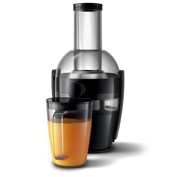 Philips 3000 Series Entsafter - 800W Leistung, QuickClean Technologie, XL 75mm Einfüllschacht, 2L Saftkapazität, Einfach zu Montieren & Spülen, Frischer Saft ohne Fruchtfleisch (HR1856/70)