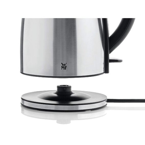WMF Stelio Wasserkocher Edelstahl 1,2l, elektrischer Wasserkocher mit Kalk-Wasserfilter, 2400 W, Wasserstandanzeige beleuchtet, edelstahl matt