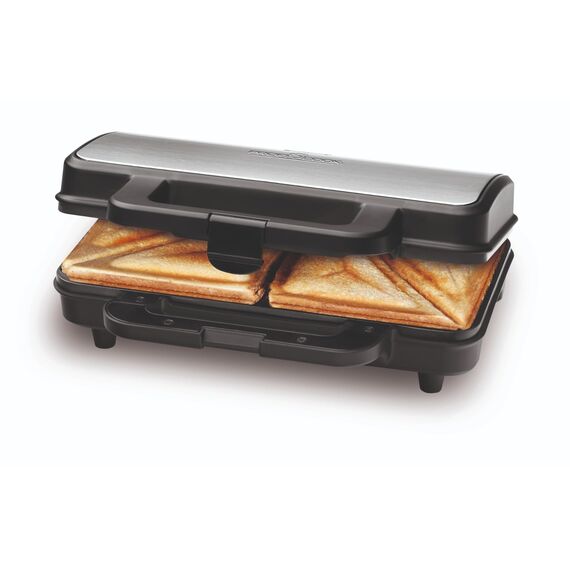ProfiCook® Sandwichmaker | amerikanische Sandwiches | XXL-Toastscheiben | elektrischer Sandwichtoaster | extra große Sandwich-Platten (antihaftbeschichtet) | Sandwich-Maker mit 900W | PC-ST 1092