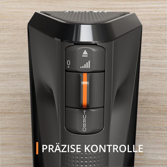Krups 3MIX 6000 Handmixer, 600 W, präzise Kontrolle, Soft-Touch-Griff, langes Kabel, praktischer Geschwindigkeitsregler, Handrührgerät inkl. Quirle und Knethaken, Schwarz, GN6028