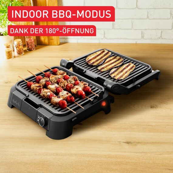 Tefal SuperGrill 3in1 Kontaktgrill, Tischgrill & BBQ, Ofenposition mit 3 Höhen, 2000 W, Thermostat, große Antihaftfläche, für Fleisch, Gemüse & Sandwiches, bis 6 Portionen, platzsparend, B0DTJ3M6YW