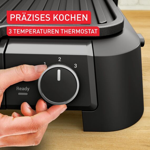 Tefal SuperGrill 3in1 Kontaktgrill, Tischgrill & BBQ, Ofenposition mit 3 Höhen, 2000 W, Thermostat, große Antihaftfläche, für Fleisch, Gemüse & Sandwiches, bis 6 Portionen, platzsparend, B0DTJ3M6YW