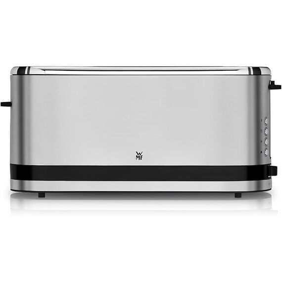 WMF Küchenminis Toaster Langschlitz mit Brötchenaufsatz, 2 Scheiben, XXL, Bagel-Funktion, Langschlitztoaster mit 7 Bräunungsstufen, 900W, Toaster edelstahl matt