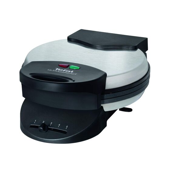 Tefal Herzwaffeleisen WM310D Waffelmaker | für Waffeln in Herzform | stufenloser Temperaturregler-Bräunung nach Wunsch | antihaftbeschichtete Platten | Teigauffangbehälter | Schwarz | 1000 W