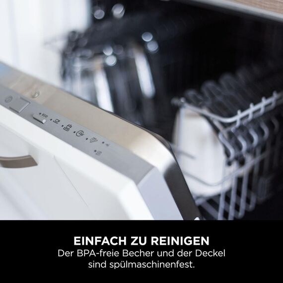 Ninja Blast Tragbarer Mixer / Blender / Smoothie Maker, 530ml Becher, Auslaufsicherer Deckel, Leistungsstarker Mini Standmixer, Kabellos & Wiederaufladbar, Zerkleinert Eis & Obst, Weiß, BC151EUWH