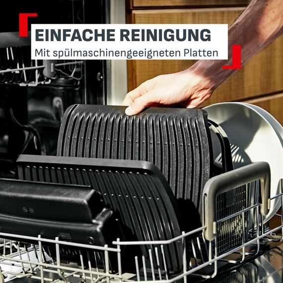 Tefal OptiGrill Elite XL Kontaktgrill, automatische Garzeitanpassung, perfekte Ergebnisse, 16 Programme, digitales Display mit Garstufenanzeige, abnehmbare XL-Platten, Elektrogrill, schwarz, GC760812