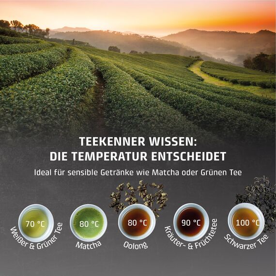 CASO HW 660 Heißwasserspender - heißes Wasser in wenigen Sekunden, spart bis zu 50% Energie gegenüber Wasserkochern, 8 Mengenausgaben, für Babynahrung geeignet, Integrierte Entkalkungserinnerung