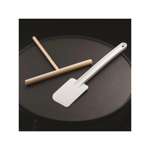 Russell Hobbs Crêpes Maker [Ø30cm, antihaftbeschichtete Platte, inkl. Teigverteiler & Wender] Fiesta Elektrogrill (für Crepes, Pancakes, Galettes & Burritos, Taccos, 1000W) Tischgrill 20920-56
