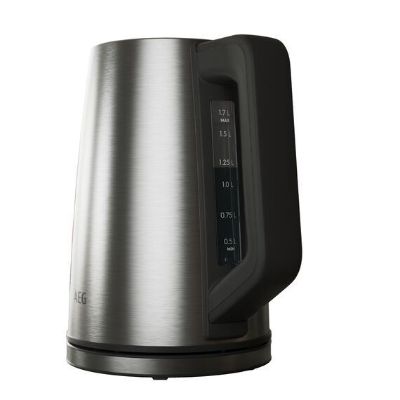 AEG Wasserkocher Deli 5, 2400 Watt, 5 Einstellbare Temperaturstufen, 1,7 l, 3-fache Automatische Sicherheitsabschaltung, Anti-Tropf- und Warmhaltefunktion, Einhand-Deckelöffnung, Edelstahl, K5-1-6ST