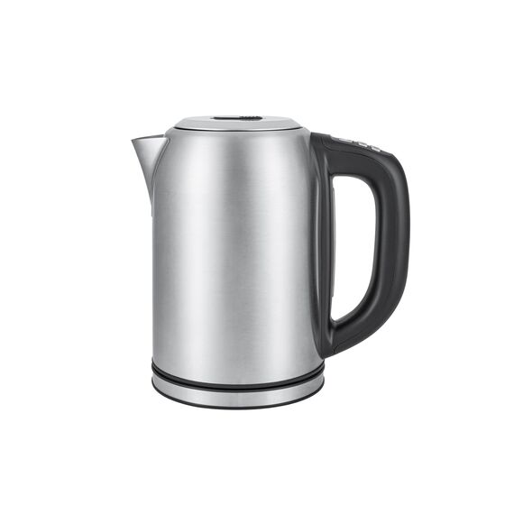 Amazon Basics Edelstahlwasserkocher mit Digitalanzeige, Strix-Controller, Warmhaltefunktion, Temperaturregelung, 1,7 l (EU-Stecker), Silber