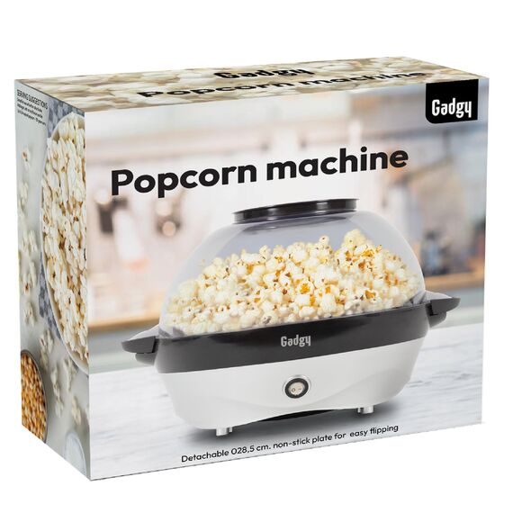 Gadgy Popcornmaschine – 800W Elektrische Popcorn Maker mit Rührwerk & Antihaft-Platte – 5L Popcornautomat für Zuhause, Partys & Filmabende – Butter, Zucker & Gewürze geeignet