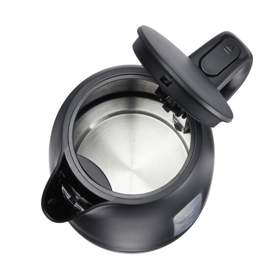 Amazon Basics Wasserkocher 1,7L, 2200 W, BPA-frei mit 360° Basis, Automatische Abschaltung und Herausnehmbarem Kalkfilter, Mattschwarz