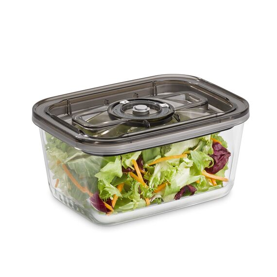 CASO VacuBoxx Eco L - Vakuum-Frischebehälter / 1 Behälter mit 1500 ml / für druckempfindliche und flüssige Lebensmittel / BPA-Frei / hitzebeständig, spülmaschinenfest, gefriergeeignet