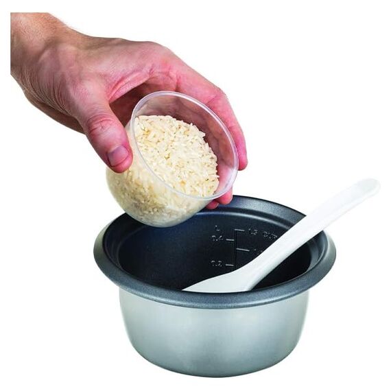 Russell Hobbs Reiskocher mini [small] 0,4l (Warmhaltefunktion, antihaftbeschichteter Gartopf, Reislöffel & Messbecher, ideal auch für Quinoa & Couscous, Reiswärmer) 27020-56