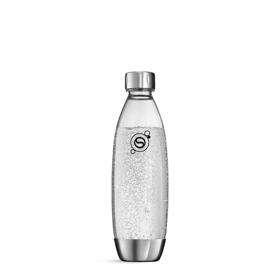 sodastream 1L FUSE Kunststoffflasche | mit Edelstahl-Elementen | BPA-frei | Kompatibel mit DUO, E-DUO, POWER, EASY, EASY ONE TOUCH, SOURCE, PLAY, TERRA, ART | Spülmaschinengeeignet | 1er-Pack