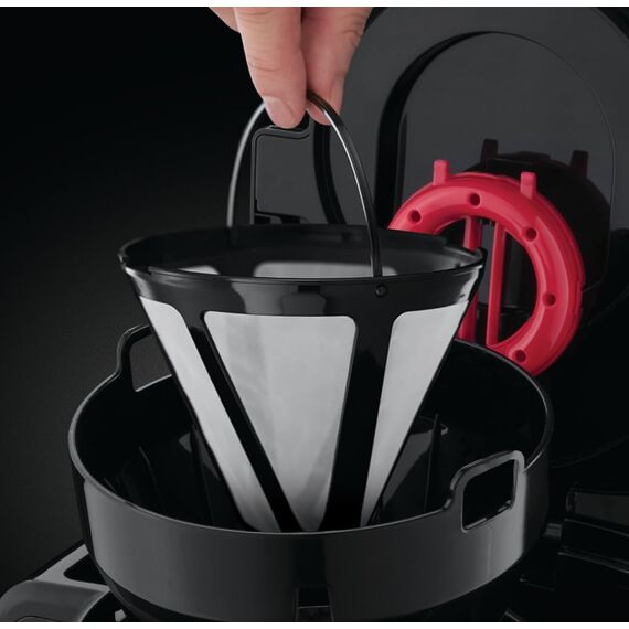 Russell Hobbs Kaffeemaschine [Brausekopf für optimale Extraktion&Aroma] Adventure (1 bis 10 Tassen, 1,25l Glaskanne,Warmhalteplatte, Abschaltautomatik,Tropf-Stopp, 1100W) Filterkaffeemaschine 24010-56