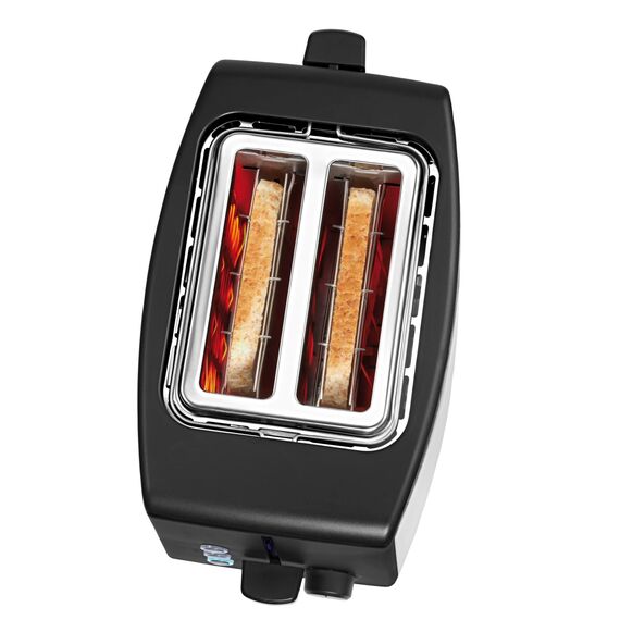WMF Bueno Edition Toaster 2 Scheiben Edelstahl, Doppelschlitz Toaster mit Brötchenaufsatz, 2 Scheiben, 7 Bräunungsstufen, 800 W, edelstahl matt