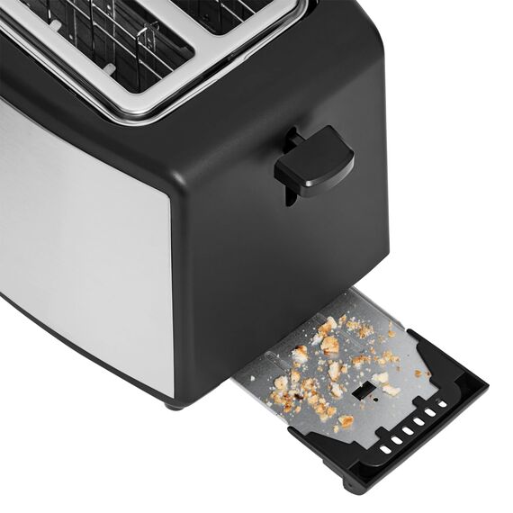 WMF Bueno Edition Toaster 2 Scheiben Edelstahl, Doppelschlitz Toaster mit Brötchenaufsatz, 2 Scheiben, 7 Bräunungsstufen, 800 W, edelstahl matt