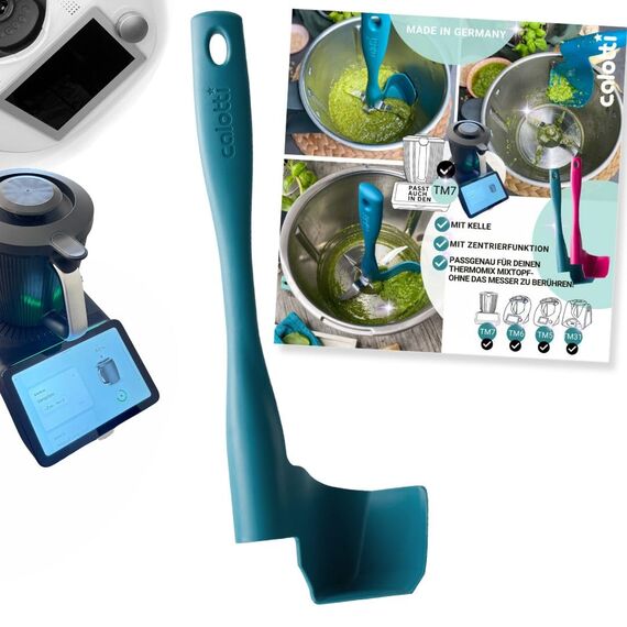 Calotti® Drehkellenspatel für Thermomix® TM5®,TM6®,TM7® und TM31® zum Entnehmen, Schöpfen und Portionieren