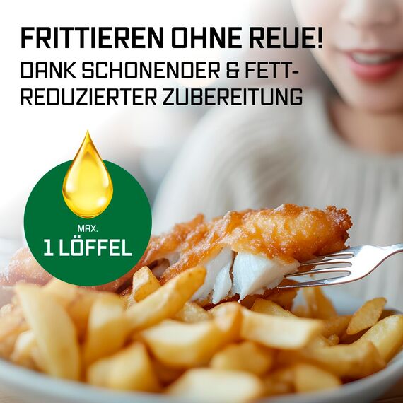 GOURMETmaxx FryUp XL vertikale Doppelkammer Heißluftfritteuse - 12 L | Airfryer mit 9,6 Zoll Multi-Colour LED-Touchdisplay & 12 Programmen | Heißluftfritteuse 2 Kammern | SYNC- & MATCH-Funktion