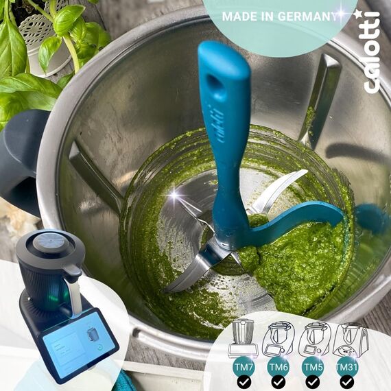 Calotti® Drehkellenspatel für Thermomix® TM5®,TM6®,TM7® und TM31® zum Entnehmen, Schöpfen und Portionieren