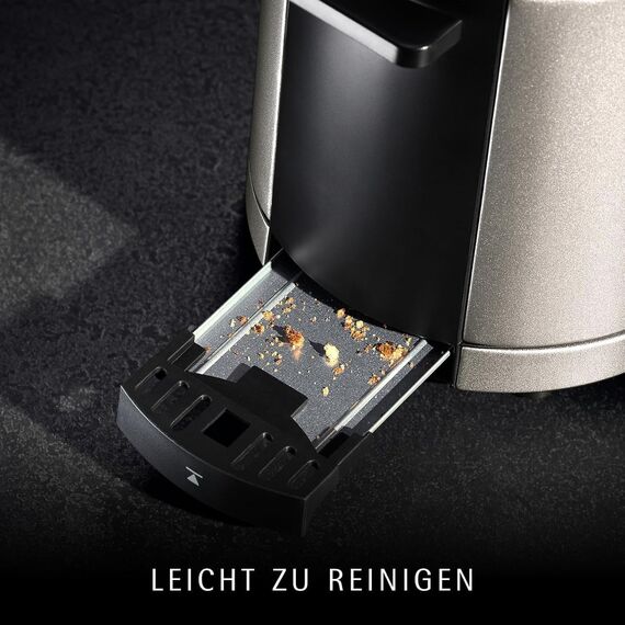 WMF Lono Silk Toaster 2 Scheiben, Edelstahl Matt Grau, Doppelschlitz Toaster mit XXL-Brötchenaufsatz, 7 Bräunungsstufen, LED-Funktionen, breiten Schlitzen und Krümelschublade, Anti-Fingerabdruck
