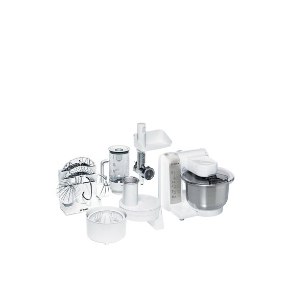 Bosch Hausgeräte mum4856eu Gerät-Küche Universal, Farbe Weiß, 600 W, Silver,white