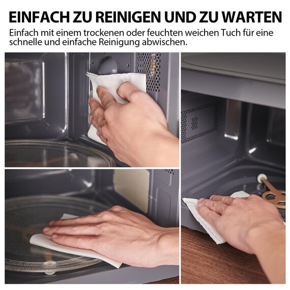 Toshiba MW3-AM25PFI(MG) Solo Mikrowelle 25L 900W Mikrowellenherd in Schlanken Morandi-Grau. Mit Origin-Inverter, Chef-Defrost, 10 Leistungsstufen, 7 Auto-Menüs, Easy Clean