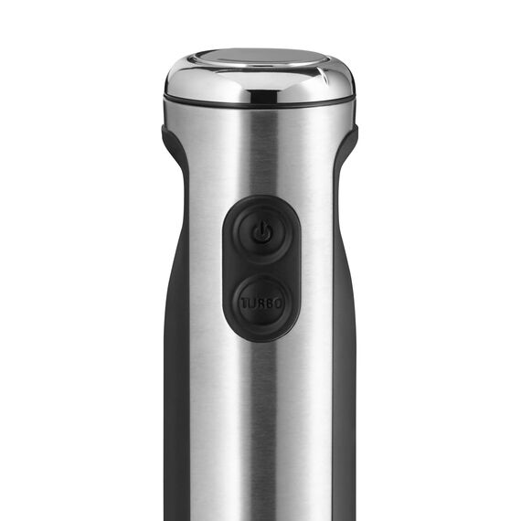 WMF Lineo Stabmixer Set 5-teilig, Pürierstab, Schneebesen, Milchaufschäumer, Zerkleinerer, 700 Watt, Zauberstab inkl. 1l-Mixbehälter, edelstahl matt