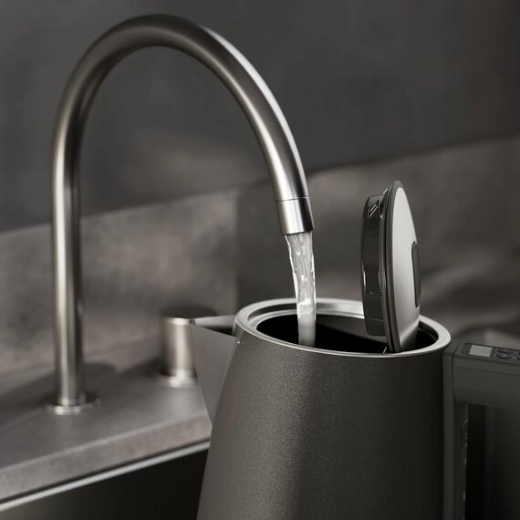 AEG Wasserkocher Deli 5 | 2400 Watt | 5 einstellbare Temperaturstufen | 1,7 l | automatische Sicherheitsabschaltung | Anti-Tropf-, Turbo- und Warmhaltefunktion | Energiesparend | Anthrazit | K5-1-6AN