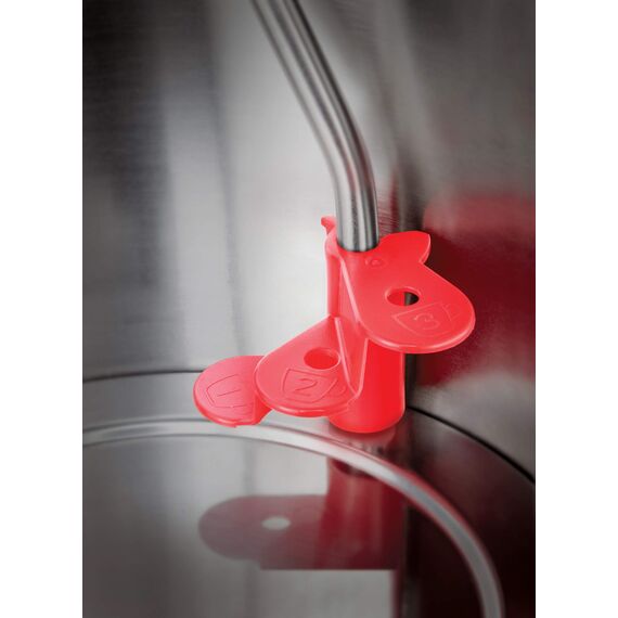 Russell Hobbs Wasserkocher klein [1l] Colours+ Edelstahl Rot (2400W, Schnellkochfunktion, herausnehmbarer Kalkfilter, außenliegende Wasserstandsanzeige, kleiner Reisewasserkocher) Teekocher 24992-70