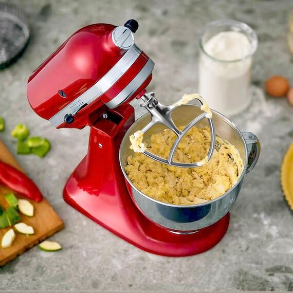 GVODE Flachrührer-Aufsatz aus Edelstahl für KitchenAid Küchenmaschinen mit Kippbarem Motorkopf, Ersatzteile für KitchenAid 4.3 und 4.7/4.8L Quart Standrührgeräte, Spülmaschinenfest
