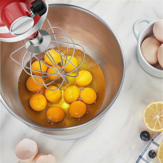 GVODE Edelstahl-Schneebesen für KitchenAid Zubehör, passend für KitchenAid 4.3 und 4.7/4.8L Mixer, ersetzt K45WW, für KitchenAid Mixer-Aufsätze, ideal für Eiercreme & Mehlkuchen, Spülmaschinenfest