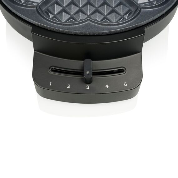 Princess Waffeleisen Deluxe, 5 Herzwaffeln, 1000 W Leistung, Antihaftbeschichtung, Kontrollleuchten, Kompaktes Design, 01.132378.01.001