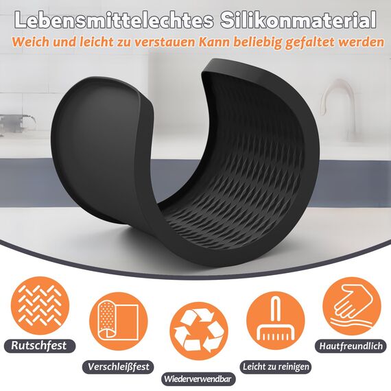 Heißluftfritteuse Zubehör für Ninja AF500EU AF400EU AF451EU, Airfryer Zubehör Aufbewahrungsregal Silikonmatte für Ninja Foodi Flexdrawer Dual Zone 9,5L-10,4L