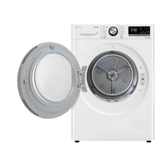 LG RT80V9W Wärmepumpentrockner 8 kg ǀ Klasse C ǀ Allergy Care ǀ Sensor Dry für optimierte Trockungsleitung