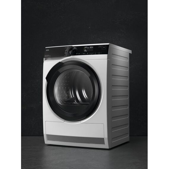AEG Wärmepumpentrockner 8kg, Testsieger der Stiftung Warentest 2025, neue Energiekl. B, Serie 8000 AbsoluteCare Wolle- & Seidetrocknung, Mengenautomatik, Knitterschutz, Reversierautomatik, TR8T75780